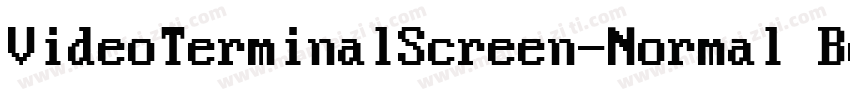 VideoTerminalScreen-Normal Bold Reg字体转换
